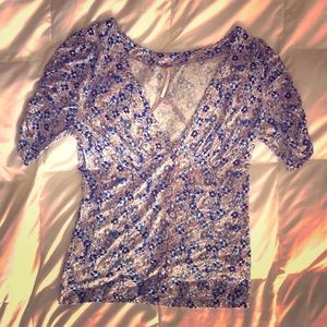 Floral Buttoned Up Blouse by Free People
